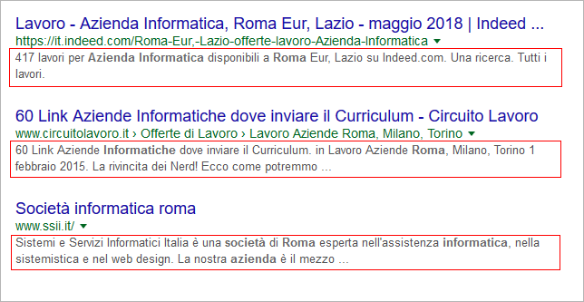 snippet google